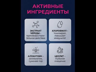 Черная маска от черных точек и прыщей, гелевая 50 мл.
