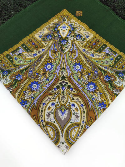 Павловопосадский платок Дикий мёд 1712-10