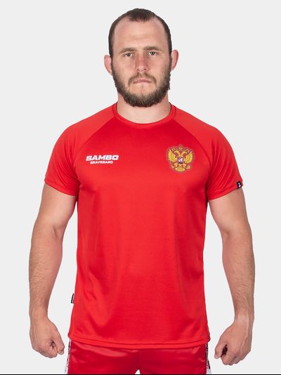 Футболка самбо BRAVEGARD ПАТРИОТ красная