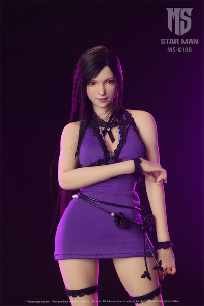 Тифа Локхарт (Final Fantasy VII)  - Коллекционная фигурка 1/6 Tifa Lockhart Purple (MS-010B) - STAR MAN