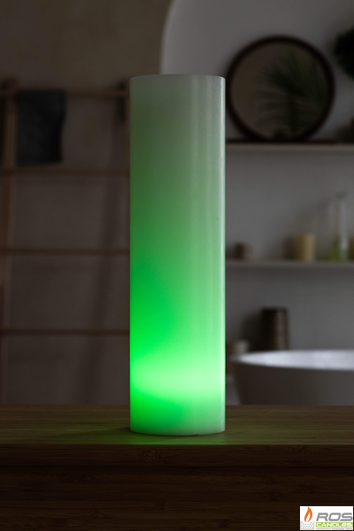 Гладкий парафиновый плафон для LED свечей - 9,2*35см