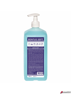 Антисептик для рук и поверхностей спиртосодержащий (75%) с дозатором 1 л БЕНТУС СЕПТ, дезинфицирующий, жидкость. 607185