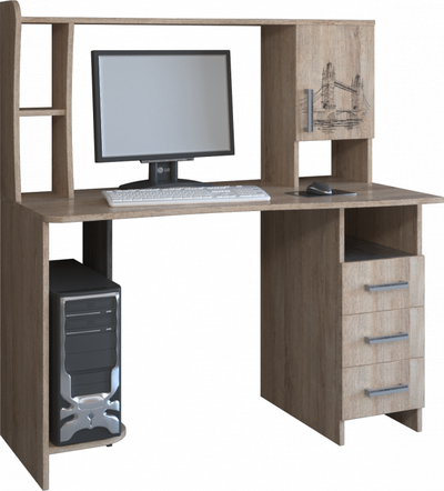 Компьютерный стол КЛ №6.4 Дуб Баррик