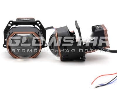 Билед модули Aozoom X7 2025 (прямоугольные) 3.0 дюйма, 2 чипа, 5500K, 12V, 55W/63W крепление 3R