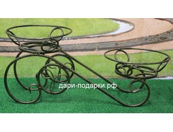 Подставка для цветов кованая 25*30*56 см   3 кг   металл Россия 1420-021036