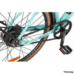 Электровелосипед Eltreco Olymp бирюзовый