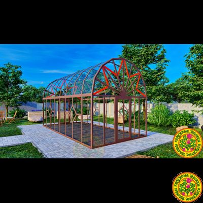 Купольная теплица из стекла Астория