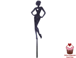 Топпер Девушка стоячая, пластик