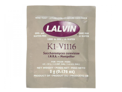 Дрожжи винные "Lalvin" K1-V1116, 5 гр