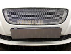 Защита радиатора Volvo S40 II (рестайлинг) 2007-2012 3D chrome верх (устанавливается вместо штатной)