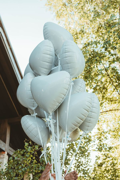 Оформление детский день рождения в белом стиле № 1454