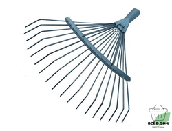 Грабли веерные 18-ти зубые проволочные порошковая окраска