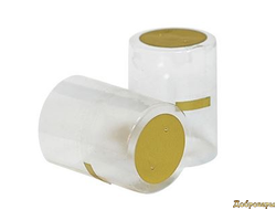 Термоусадочный колпачок МИНИ прозрачный 25*45 мм (на бутылку классик 0,25 л)