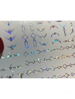 Голографический фольгированный слайдер GS-126