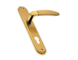 Дверные ручки на планке Morelli Luxury &quot;SAIL&quot; OSA/OTL Цвет - Матовое золото/золото