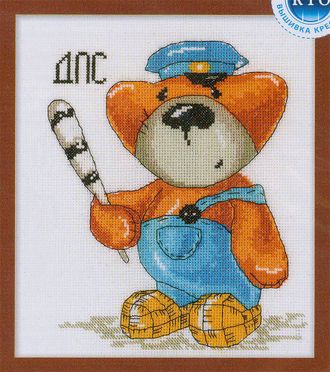 Регулировщик движения C147, РТО  (набор для вышивания нитками) vkn