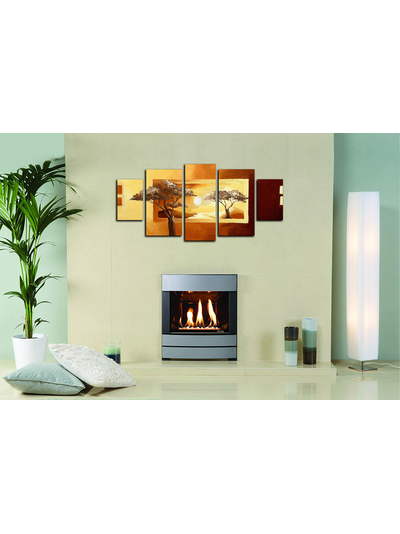 Модульная картина "Солнце и два дерева"