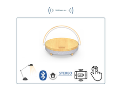 Ezvalo Lydia Bluetooth колонка, беспроводная станция зарядки (QI), светильник (ночник).