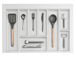 Лоток  для столовых приборов TRAY 700мм, БЕЛЫЙ  (13.0077)  AQ