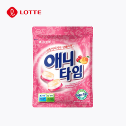 Упаковка леденцов Lotte Anytime со вкусом сливы и персика 60г