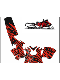 POLARIS RMK 2011 - 2015 #1139 красный