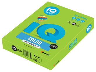 Бумага А4 IQ 80г/м2, 500л ярко-зеленая