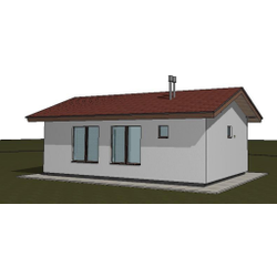 Одноэтажная баня с комнатой отдыха 38м² (S99)