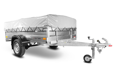 Прицеп «Спутник PRO» (2500x1300x370) оцинкованная рама, с силовым подрамником