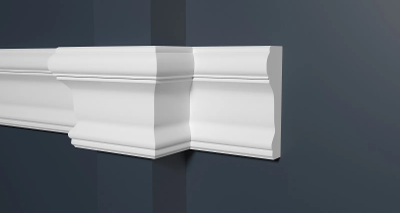 Молдинг Decor Dizain 147A, дюрополимерный, влагостойкий, под покраску, длина 2 м