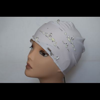 Женская шапочка из лайкры белая Vizio 5036 Италия