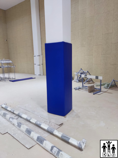 Мат протектор на колонну на ОСБ 9 мм+ НПЭ 2см на крючках DNN