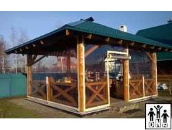 Гибкие окна для беседок