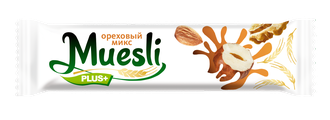 Muesli plus+  Батончик 24гр ореховый микс