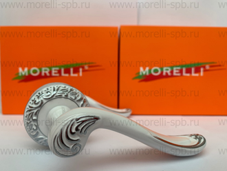 Дверные ручки Morelli "GIUSEPPE" MH-22-CLP W/PC - Цвет - Белый/хром