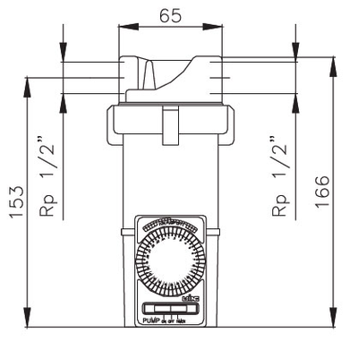 Циркуляционный насос IMP PUMPS SAN ECO PRO 15/15 BU с таймером