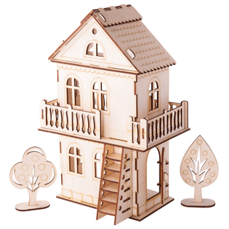 Сборная модель деревянная  Кукольный домик Фн-010