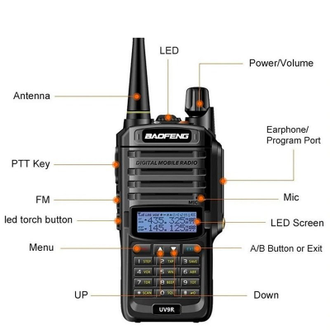 Рация  Baofeng UV-9R  (UHF/VHF)