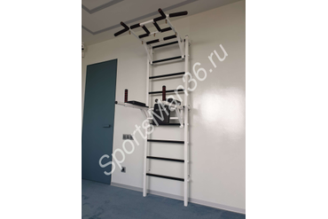 ШВЕДСКАЯ СТЕНКА РЕКОРД X2 (С ОПОРОЙ НА ПОЛ), цвет белый