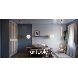 Гипсовая панель ZIGZAG + LED артикул М-0069