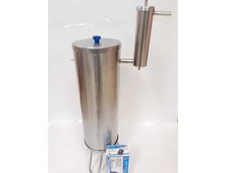 Дымогенератор для холодного копчения нержавейка 9 литров с компрессором и уловителем смол