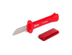 Нож диэлектрический НМИ-12 серия ПРАКТИК монтерский с прямым лезвием для работ под напряжением до 1000 В