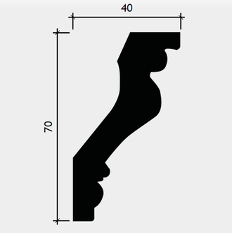 Карниз 1.50.192 - 70*40*2000мм