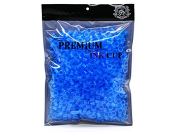 Колпачки под тату краску Premium ink cup 15-16мм blue (400 шт)