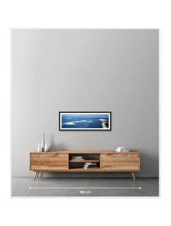 Постер Бан д'Арген "Le banc d'Arguin" Филиппа Плиссона Art Boat/OE 339.01.330NC 33x95см в черной рамке с веревкой