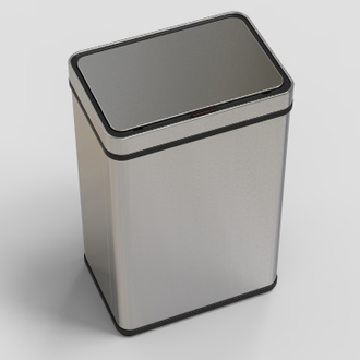 AGB-60M Ksitex Корзина сенсорная автоматическая с открывающейся крышкой 60 литров нержавеющая сталь AISI 410 Матовая