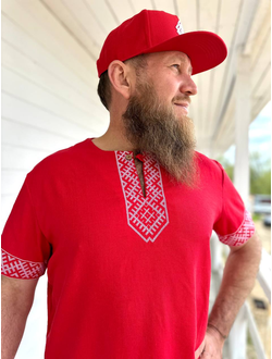 Рубаха с коротким рукавом «Лестница в небо»