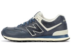 New Balance 574 Leather Blue мужские