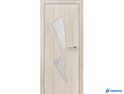 Дверь межкомнатная остеклённая ПВХ ДО-22 с багетом купить в Челябинске | КВИРТЕК