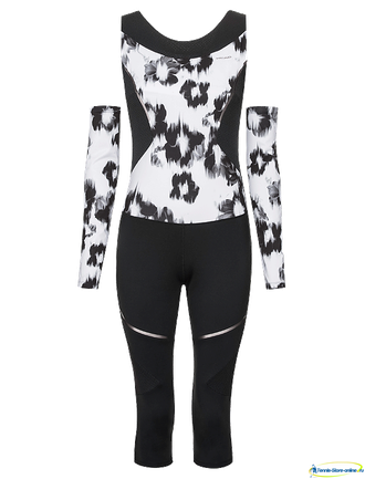 Теннисный костюм Head Performance Catsuit W (Black-white)