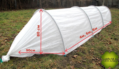 СПАНБОНД БЕЛЫЙ (плотность 60 г/кв.м, размер 10х3,2 м)